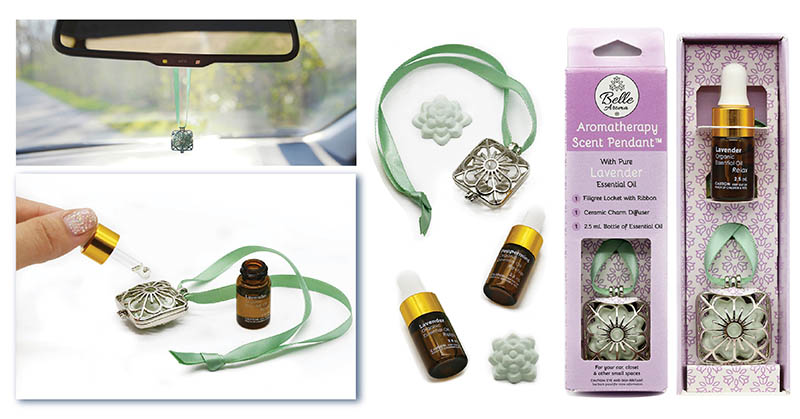 new essential aromatherapy diffuser for use in cars and other small spaces.