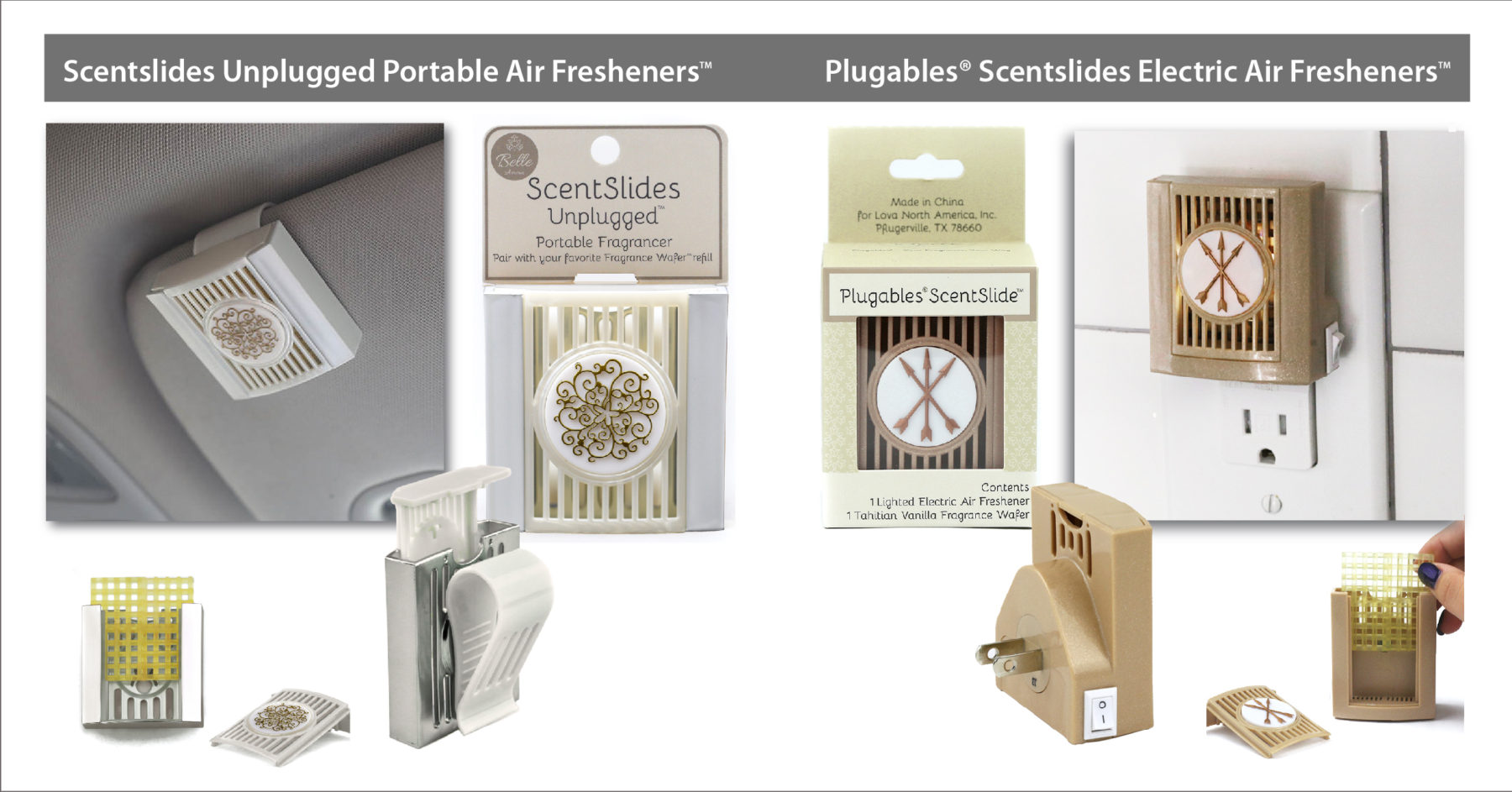 launch of the ScentSlide™ fragrance diffusers